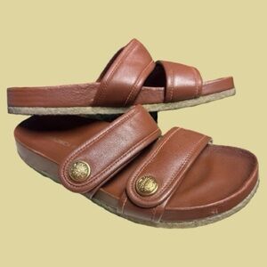 Veronica Beard Brown Percey Slids Size 6